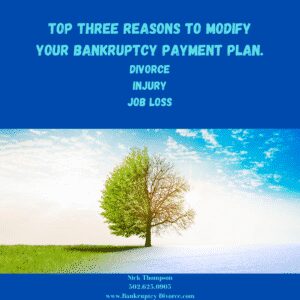 Modifying your bankruptcy payment plan